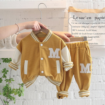 Kids Baseball Jacket & Sweatpants 2Pc Set. Ages 9M-5T